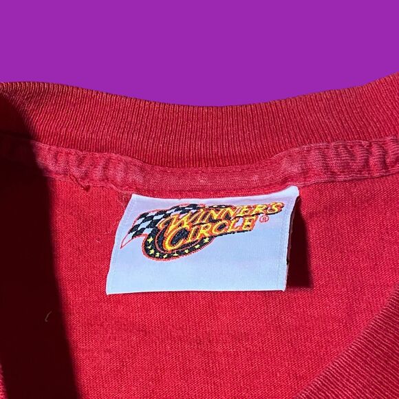 Dale Earnhardt Jr T Shirt Mens Size Large Red 100% Cotton Winners Circle NASCAR - Picture 6 of 9